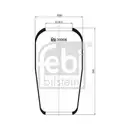 FEBI BILSTEIN 39906 Luftfederbalg für MERCEDES-BENZ