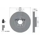 TEXTAR 92213603 Bremsscheiben 2 Stück VW
