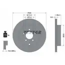 TEXTAR 92223603 Bremsscheiben 2 Stück MAZDA
