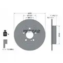 TEXTAR 92241303 Bremsscheiben 2 Stück MERCEDES-BENZ