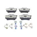 ATE Set Scheiben Ø256 vorn Ø230 hinten belüftet Bremsbeläge VW Golf IV Audi A3