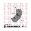 Zimmermann 470.2434.00 Bremsscheiben 2 Stück RENAULT