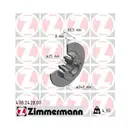 Original Zimmermann 470.2428.00 Bremsscheiben 2 Stück für RENAULT