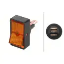 HELLA 6EH 004 407-022 Schalter S 18 12V Orange