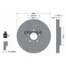 Original TEXTAR 92256803 Bremsscheiben 2 Stück vorne für OPEL