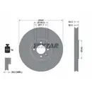 TEXTAR 92256903 Bremsscheiben 2 Stück CITROËN