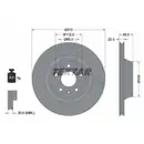 TEXTAR 92160603 Bremsscheiben 2 Stück AUDI
