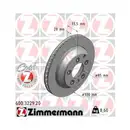 Zimmermann 600.3229.20 Bremsscheiben 2 Stück PORSCHE