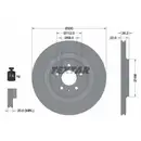 TEXTAR 92160303 Bremsscheiben 2 Stück hinten für AUDI