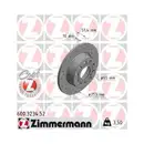 Zimmermann 600.3234.52 Bremsscheiben 2 Stück VW