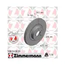 Zimmermann 530.2458.20 Bremsscheiben 2 Stück SUBARU