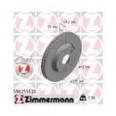 Zimmermann 590.2597.20 Bremsscheiben 2 Stück TOYOTA