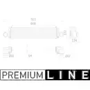 Ladeluftkühler Mahle CI 550 000P Behr *** Premium Line *** für Volvo