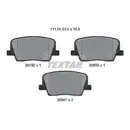 Bremsbelagsatz Scheibenbremse Textar 2078201 Q+ für Ssangyong Hinterachse