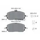Bremsbelagsatz Scheibenbremse Textar 2658101 Q+ für Mercedes Benz Vorderachse
