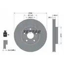TEXTAR 92168003 Bremsscheiben 2 Stück TOYOTA
