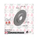 Zimmermann 285.3529.20 Bremsscheiben 2 Stück HYUNDAI