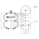 Federbalg Luftfederung Febi Bilstein 45759 für Volvo für Renault Trucks