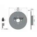 TEXTAR 92169203 Bremsscheiben 2 Stück TOYOTA