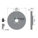 TEXTAR 92181903 Bremsscheiben 2 Stück vorne für MERCEDES-BENZ