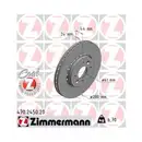 ZIMMERMANN 470.2450.20 Bremsscheiben 2 Stück DACIA