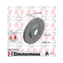 Zimmermann 600.3221.52 Bremsscheiben 2 Stück für VW