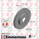 ZIMMERMANN 400.5510.20 Bremsscheiben 2 Stück Mercedes für MERCEDES-BENZ