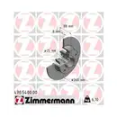 Zimmermann 470.5400.00 Bremsscheiben 2 Stück RENAULT