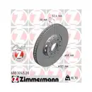 Zimmermann 600.3245.20 Bremsscheiben 2 Stück vorne VW