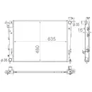 Kühler Motorkühlung Mahle CR 1891 000S Behr für Hyundai für Kia