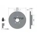 Original Textar Bremsenset Bremsscheiben Ø315 belüftet Bremsbeläge hinten Opel I