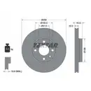 TEXTAR 92241503 Bremsscheiben 2 Stück RENAULT