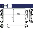 MAHLE CR 1710 000S Kühlmittelkühler für MERCEDES-BENZ, VW