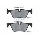 Textar Bremsbeläge hinten + Warnkontakt BMW 1er F20 F21 3er F30 F80 4er