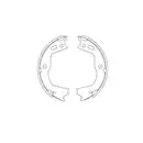 Bremsbackensatz Feststellbremse Trw GS8803 für Hyundai Hinterachse