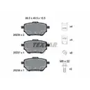 Bremsbelagsatz Scheibenbremse Textar 2623601 Q+ für Toyota Hinterachse