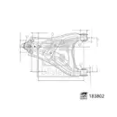 Lenker Radaufhängung Febi Bilstein 183802 für Renault für Dacia