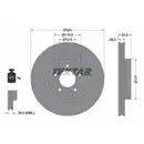 TEXTAR 92235403 Bremsscheiben 2 Stück CHRYSLER