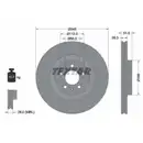 TEXTAR 92160205 Bremsscheiben 2 Stück vorne AUDI