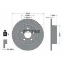 TEXTAR 92124903 Bremsscheiben 2 Stück hinten FORD