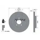 TEXTAR 92239803 Bremsscheiben 2 Stück OPEL
