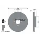 TEXTAR 92239903 Bremsscheiben 2 Stück NISSAN