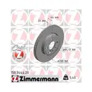 Zimmermann 150.3444.20 Bremsscheiben 2 Stück MINI