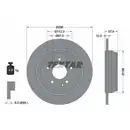 TEXTAR 93123503 Bremsscheiben 2 Stück MERCEDES-BENZ