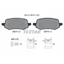 Bremsbelagsatz Scheibenbremse Textar 2627301 für Ford Hinterachse