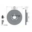 TEXTAR 92118403 Bremsscheiben 2 Stück OPEL