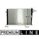 Kühler Motorkühlung Mahle CR 909 000P Behr *** Premium Line *** für Hyundai
