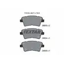 Bremsbelagsatz Scheibenbremse Textar 2650301 Q+ für Kia Hinterachse