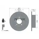 TEXTAR 92185803 Bremsscheiben 2 Stück hinten KIA