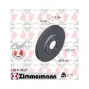 Zimmermann 430.1498.20 Bremsscheiben 2 Stück SAAB